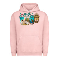 Pigment Salmon jesus coffee cups Urban Hoodie - texasbilliewilder