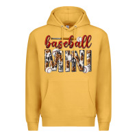 Mustard baseball mini with leopard Premium Hoodie - texasbilliewilder