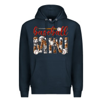 Navy baseball mini with leopard Premium Hoodie - texasbilliewilder