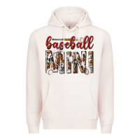 Pale Pink baseball mini with leopard Premium Hoodie - texasbilliewilder