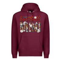 Burgundy baseball mini with leopard Premium Hoodie - texasbilliewilder