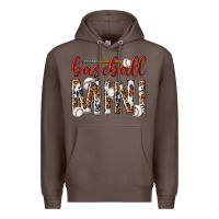 Coffee baseball mini with leopard Premium Hoodie - texasbilliewilder