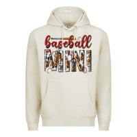 Oatmeal Heather baseball mini with leopard Premium Hoodie - texasbilliewilder