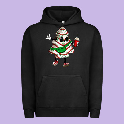 Little Debbie Christmas Tree Cakes Urban Hoodie Designed By Zillion Design Studio
