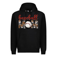 Black baseball mom Premium Hoodie - texasbilliewilder