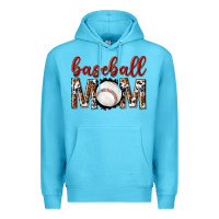 Ocean Blue baseball mom Premium Hoodie - texasbilliewilder
