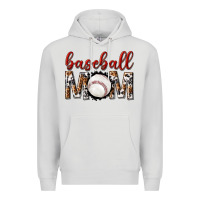 Dove Grey baseball mom Premium Hoodie - texasbilliewilder