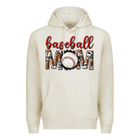 Oatmeal Heather baseball mom Premium Hoodie - texasbilliewilder