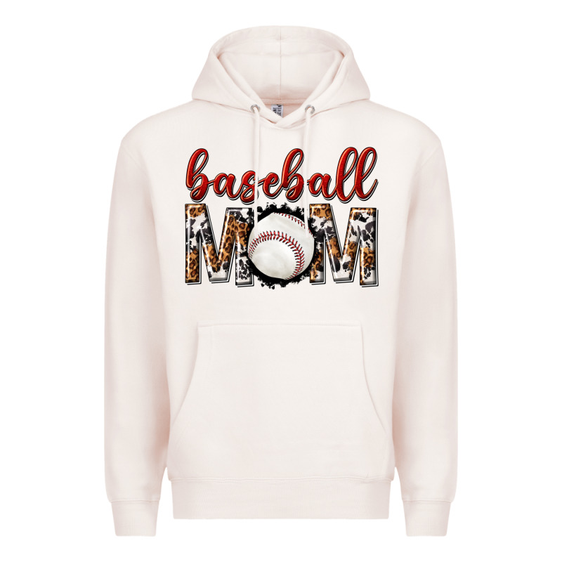 Baseball Mom Premium Hoodie by texasbilliewilder | Teevron