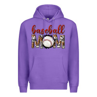 Purple baseball mom Premium Hoodie - texasbilliewilder