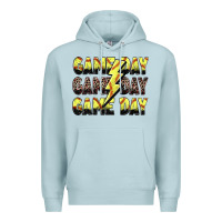 Blue Mist game day game day softball lightning bolt Premium Hoodie - Zillion Design Studio