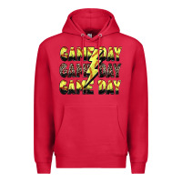 Cardinal game day game day softball lightning bolt Premium Hoodie - Zillion Design Studio
