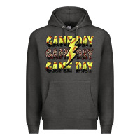Charcoal Heather game day game day softball lightning bolt Premium Hoodie - Zillion Design Studio