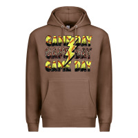 Chestnut game day game day softball lightning bolt Premium Hoodie - Zillion Design Studio