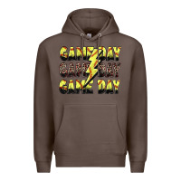 Coffee game day game day softball lightning bolt Premium Hoodie - Zillion Design Studio