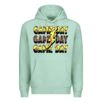 Seafoam game day game day softball lightning bolt Premium Hoodie - Zillion Design Studio