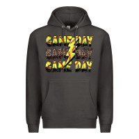 Smoke game day game day softball lightning bolt Premium Hoodie - Zillion Design Studio