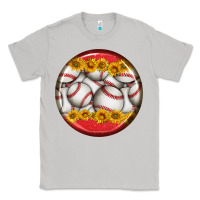 Moon Dust baseball with sunflower round earrings Classic Tee - BundleAndBundleShop