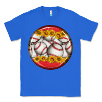 True Royal baseball with sunflower round earrings Classic Tee - BundleAndBundleShop