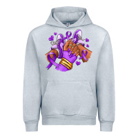 Heather Grey domestic violence afro girl sneakers Urban Hoodie - RanaPortraitStore