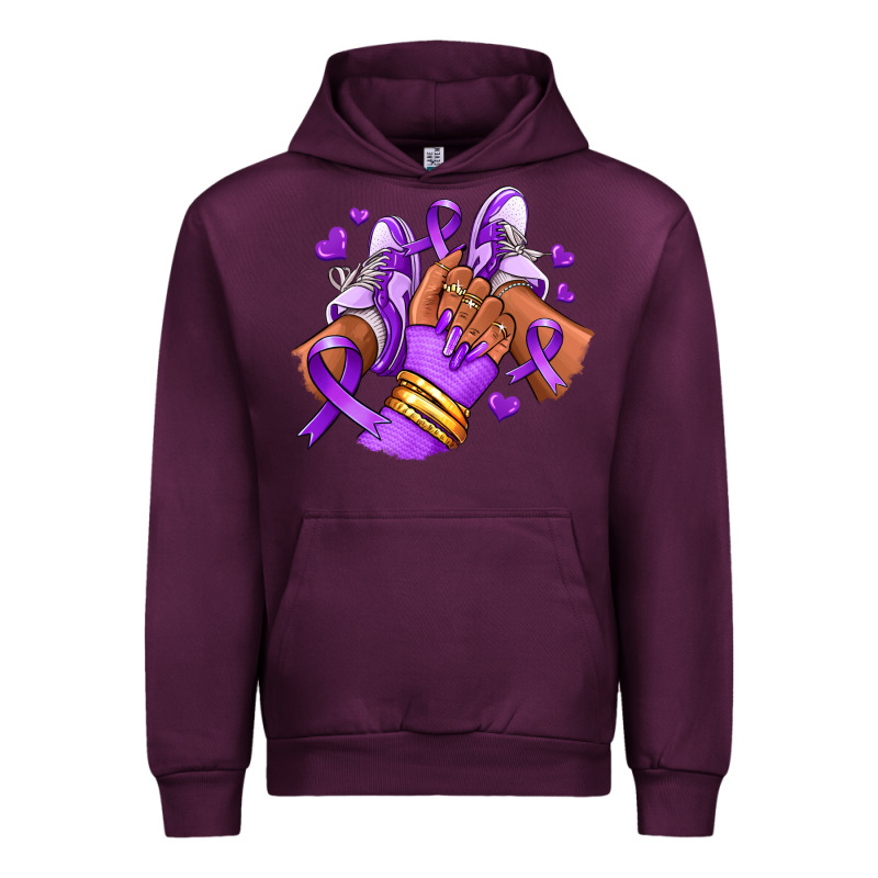 Domestic Violence Afro Girl Sneakers Urban Hoodie by RanaPortraitStore | Teevron