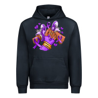 Navy domestic violence afro girl sneakers Urban Hoodie - RanaPortraitStore