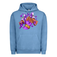 Pigment Pebble Blue domestic violence afro girl sneakers Urban Hoodie - RanaPortraitStore