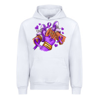 White domestic violence afro girl sneakers Urban Hoodie - RanaPortraitStore