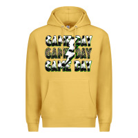 Antique Gold game day game day soccer lightning bolt Premium Hoodie - Zillion Design Studio