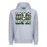 Heather Grey game day game day soccer lightning bolt Premium Hoodie - Zillion Design Studio