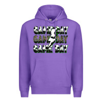 Purple game day game day soccer lightning bolt Premium Hoodie - Zillion Design Studio