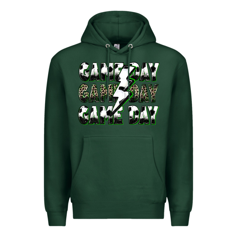Game Day Game Day Soccer Lightning Bolt Premium Hoodie by Zillion Design Studio | Teevron
