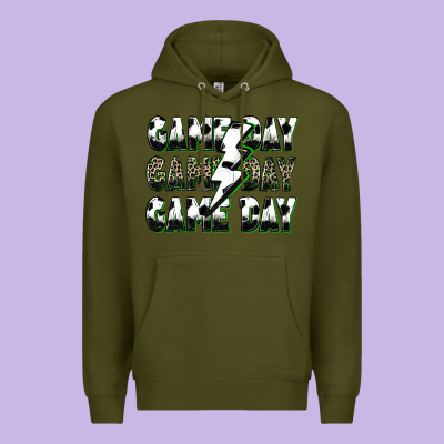 Game Day Game Day Soccer Lightning Bolt Premium Hoodie Designed By Zillion Design Studio