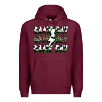 Burgundy game day game day soccer lightning bolt Premium Hoodie - Zillion Design Studio