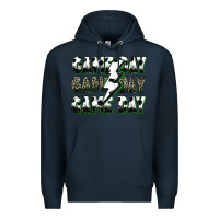 Navy game day game day soccer lightning bolt Premium Hoodie - Zillion Design Studio