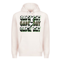 Pale Pink game day game day soccer lightning bolt Premium Hoodie - Zillion Design Studio
