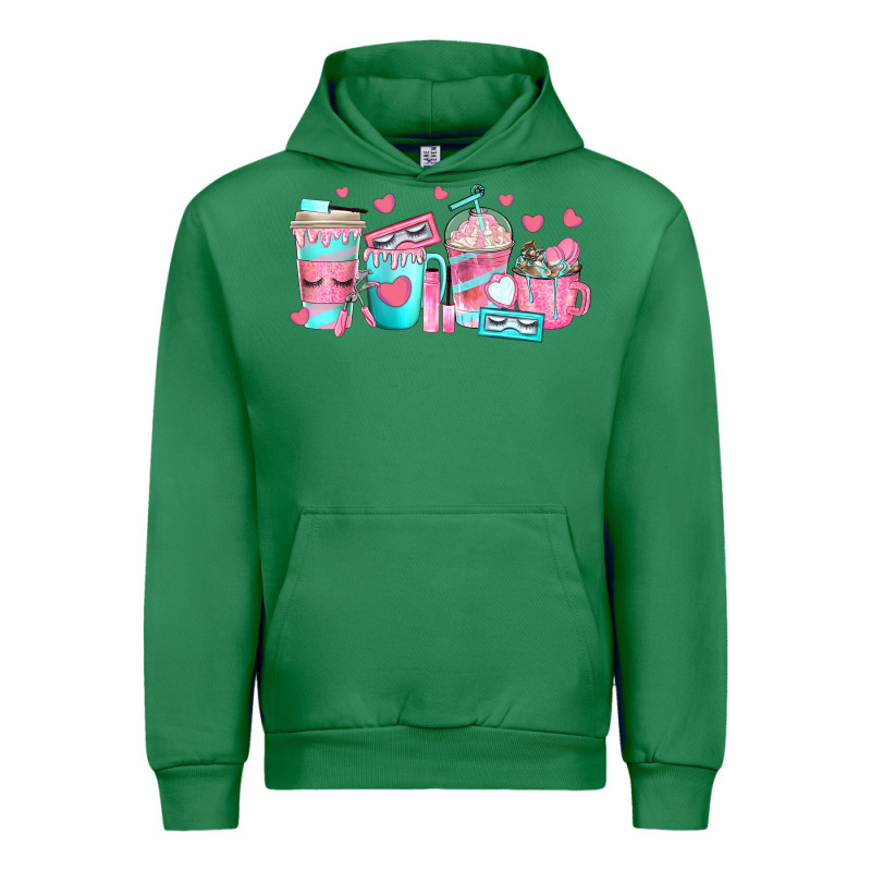Lash Hustler Coffee Cups Urban Hoodie by texasbilliewilder | Teevron