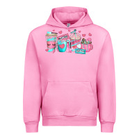 Fuchsia Pink lash hustler coffee cups Urban Hoodie - texasbilliewilder