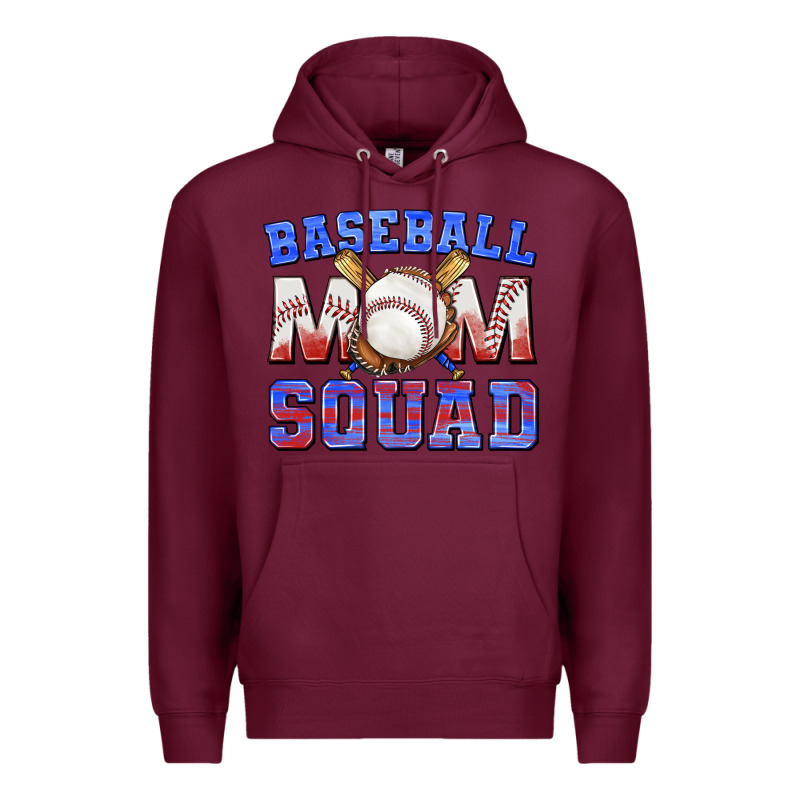 Baseball Mom Squad Premium Hoodie by texasbilliewilder | Teevron