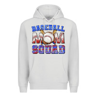 Dove Grey baseball mom squad Premium Hoodie - texasbilliewilder