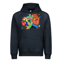 Navy my child is non verbal but his dad aint afro hand Urban Hoodie - RanaPortraitStore