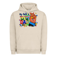 My Child Is Non Verbal But His Dad Aint Afro Hand Urban Hoodie | Teevron