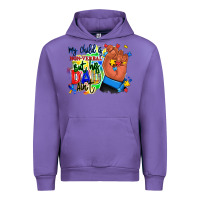 Tulip my child is non verbal but his dad aint afro hand Urban Hoodie - RanaPortraitStore