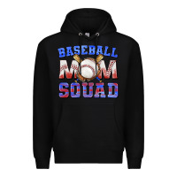 Black baseball mom squad Premium Hoodie - texasbilliewilder