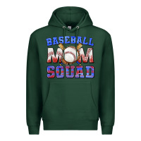 Sports Green baseball mom squad Premium Hoodie - texasbilliewilder