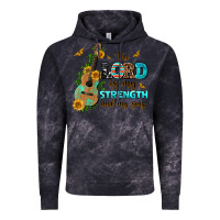 Cloud Black the lord is my strength and my song guitar with su Vintage Hoodie - AdoDesignShop
