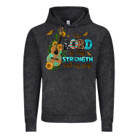 Vintage Black the lord is my strength and my song guitar with su Vintage Hoodie - AdoDesignShop