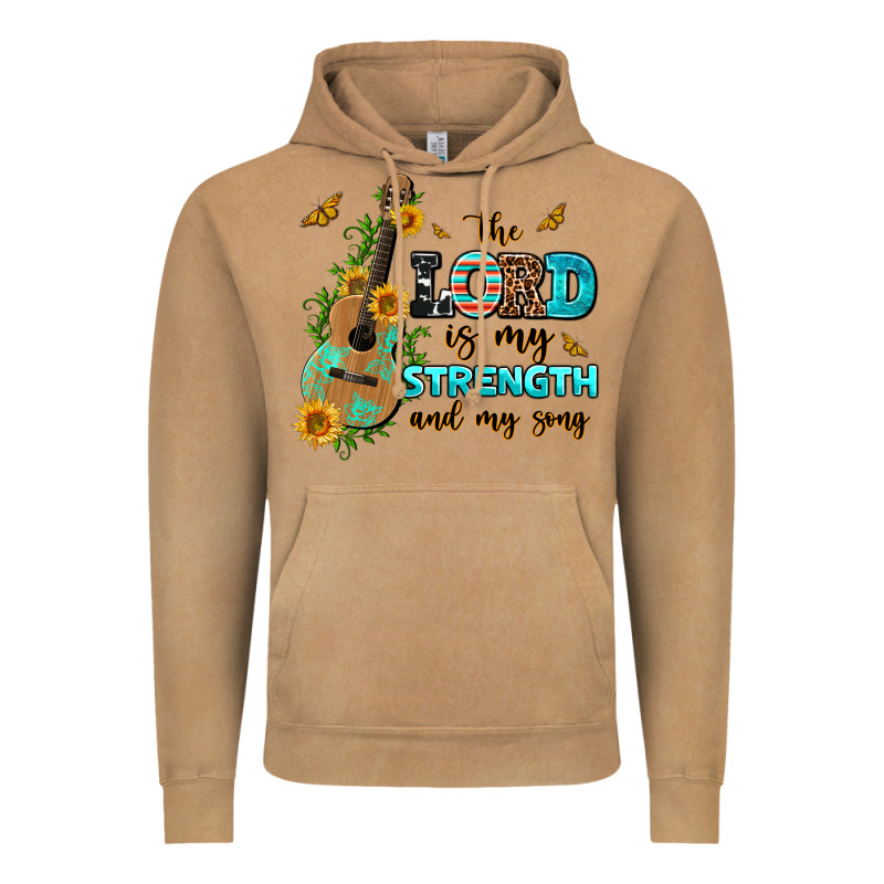 The Lord Is My Strength And My Song Guitar With Su Vintage Hoodie by AdoDesignShop | Teevron