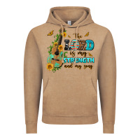 Vintage Coffee the lord is my strength and my song guitar with su Vintage Hoodie - AdoDesignShop