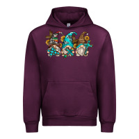 Mauve Wine western cross gnomes Urban Hoodie - Zillion Design Studio